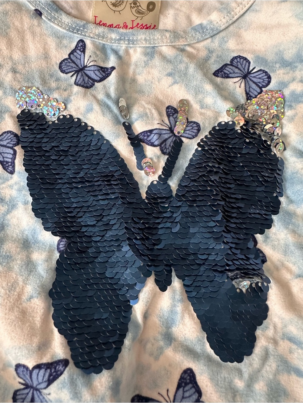 Jenna & Jessie size 7 flip sequin shirt - Picture 2 of 6